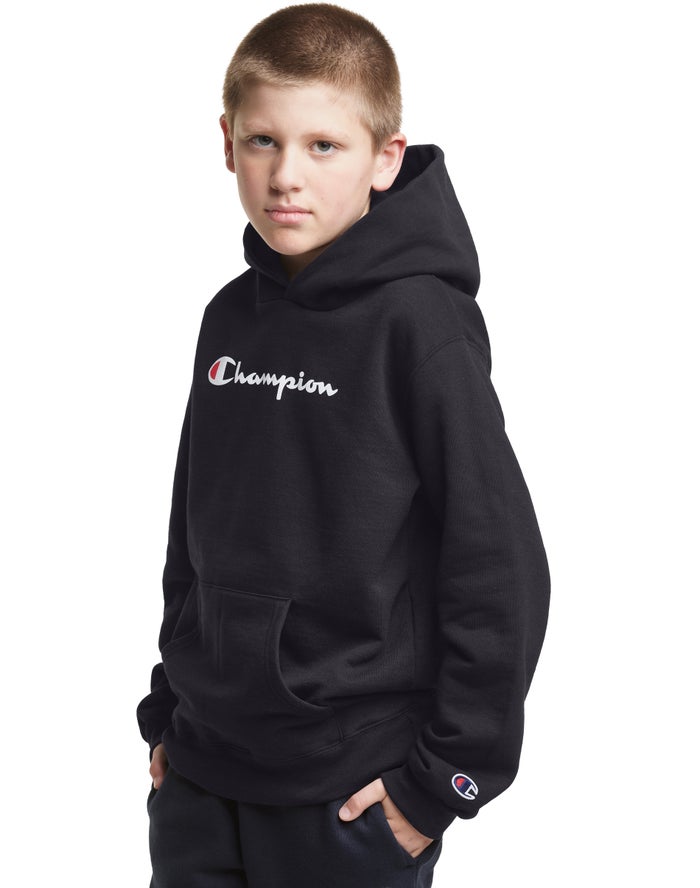 Sudadera Con Capucha Champion Niña - Pullover Script Logo ( Negras ) 2547361-IH